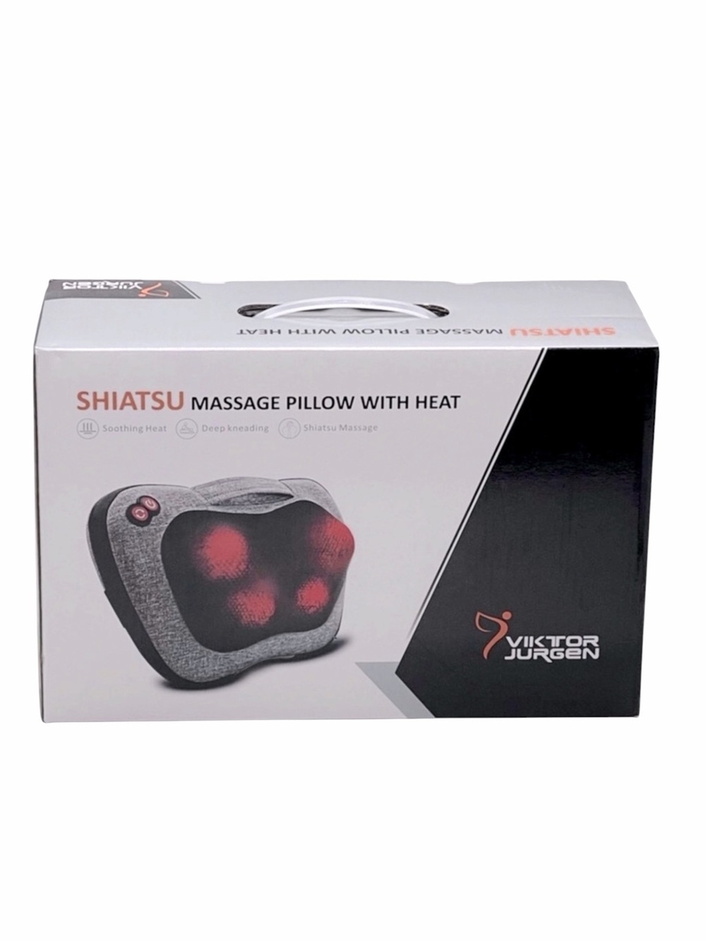 Viktor Jurgen Shiatsu Massage Pillow with Heat – New in Box
